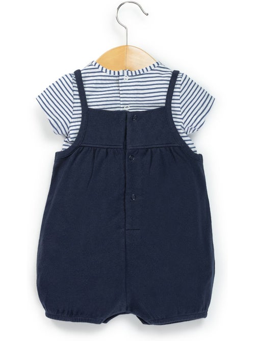 Ensemble salopette + haut - terre de marins - Kiabi