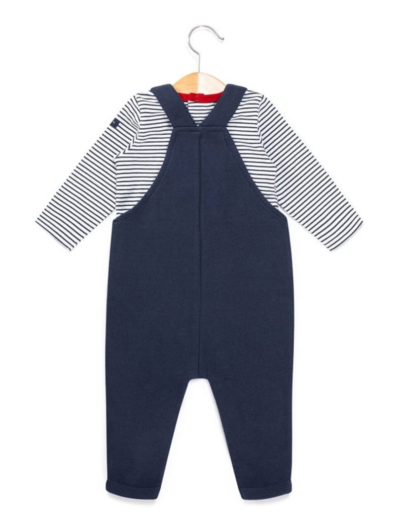 Ensemble salopette + haut - Terre de Marins Bleu marine - Kiabi