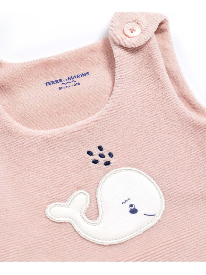 Ensemble salopette + haut - Terre de Marins Rose - Kiabi