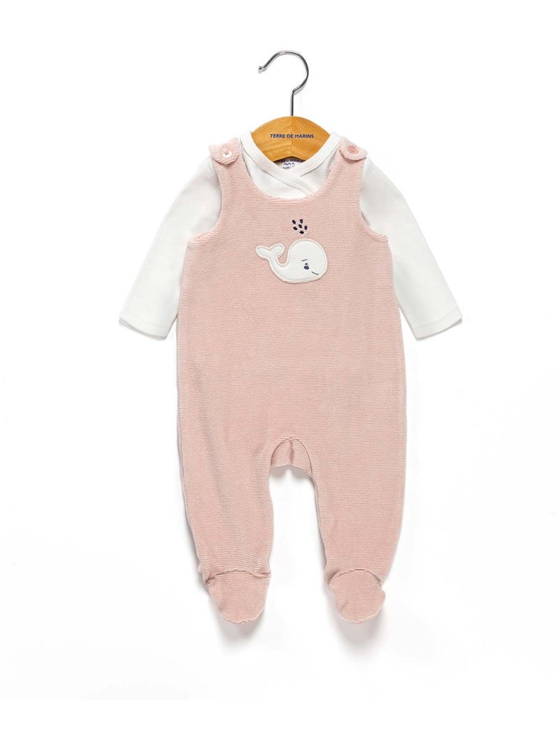 Ensemble salopette + haut - Terre de Marins Rose - Kiabi