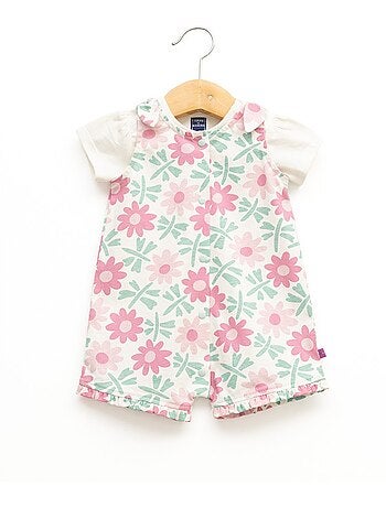 Ensemble salopette + haut 100% coton - Terre de Marins