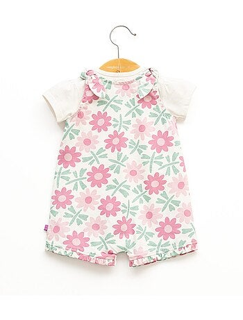 Ensemble salopette + haut 100% coton - Terre de Marins