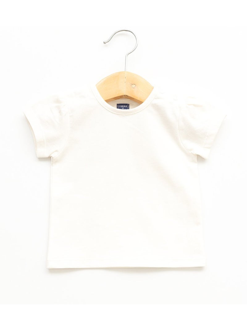 Ensemble salopette + haut 100% coton - Terre de Marins Blanc Rose - Kiabi
