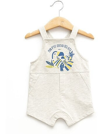 Ensemble salopette + haut 100% coton - Terre de Marins