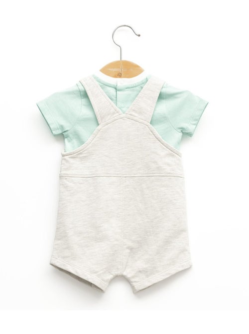 Ensemble salopette + haut 100% coton - Terre de Marins - Kiabi