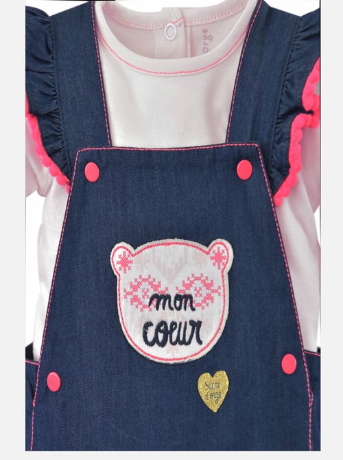 ENSEMBLE SALOPETTE JEAN + T-SHIRT - Kiabi