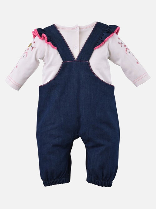 ENSEMBLE SALOPETTE JEAN + T-SHIRT - Kiabi