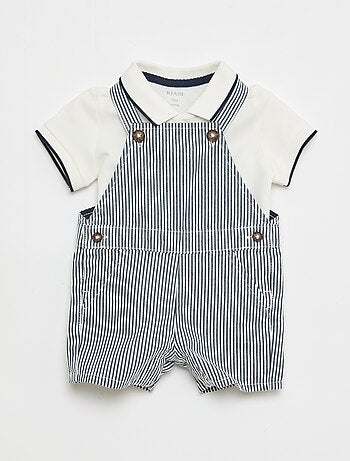 Ensemble salopette + polo - 2 pièces