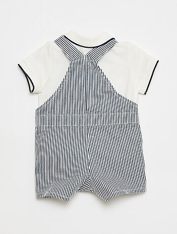Ensemble salopette + polo - 2 pièces