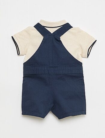 Ensemble salopette + polo - 2 pièces