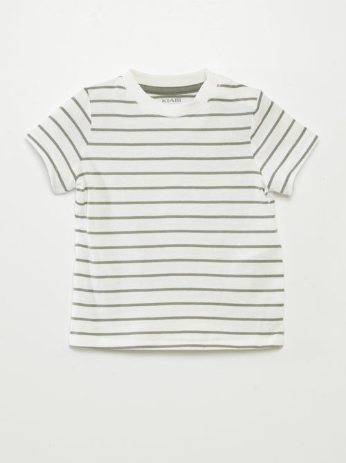 Ensemble salopette short + t-shirt - 2 pièces - Kiabi