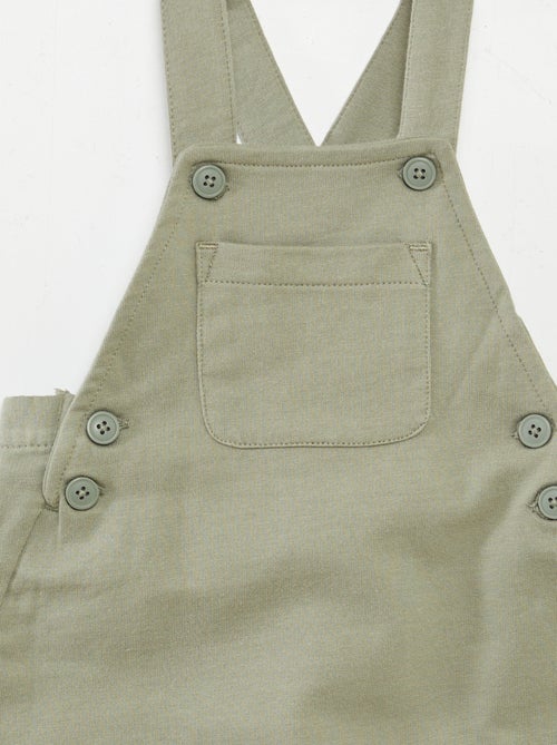 Ensemble salopette short + t-shirt - 2 pièces - Kiabi