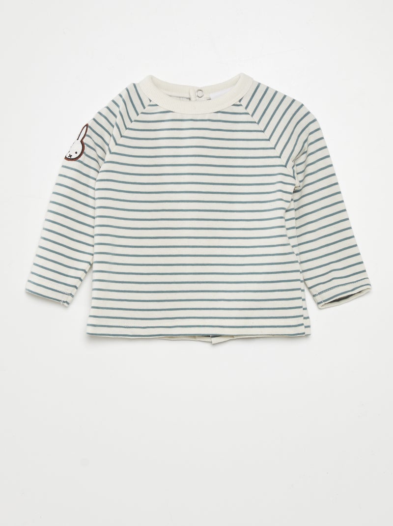 Ensemble salopette + t-shirt - 2 pièces Gris - Kiabi