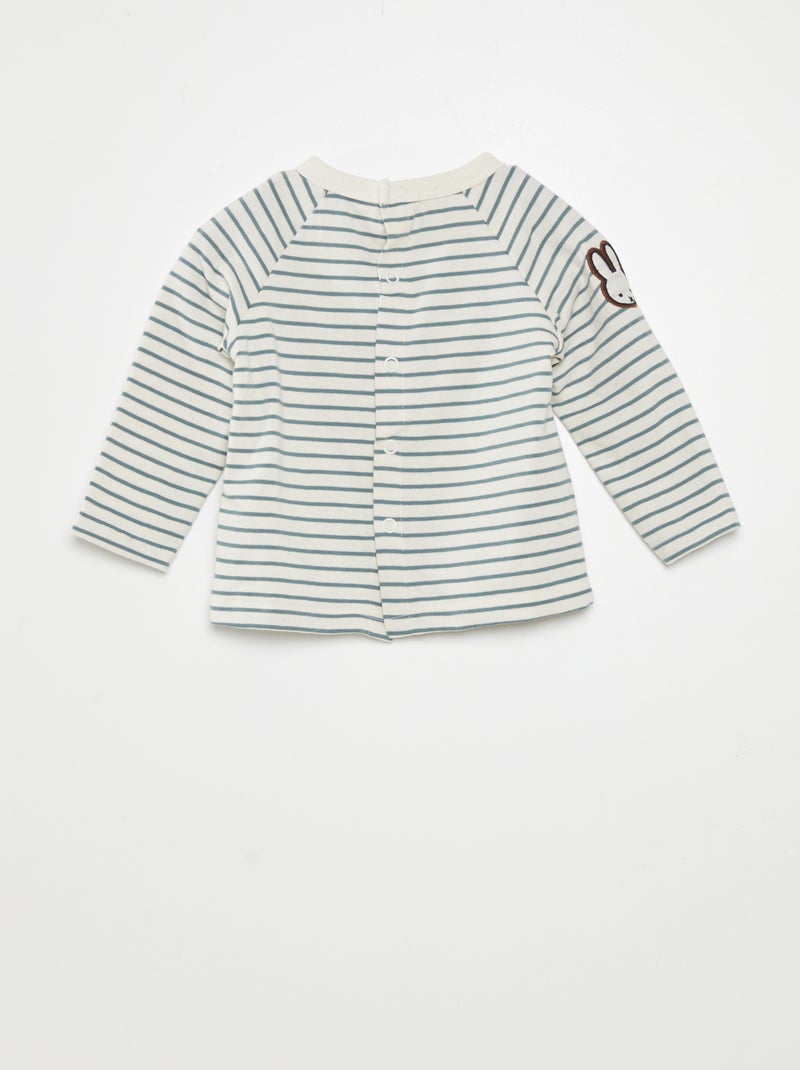 Ensemble salopette + t-shirt - 2 pièces Gris - Kiabi