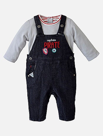 ENSEMBLE SALOPETTE T SHIRT BAPTISTIN SUCRE D'ORGE
