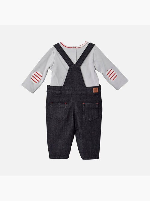 ENSEMBLE SALOPETTE T SHIRT BAPTISTIN SUCRE D'ORGE - Kiabi