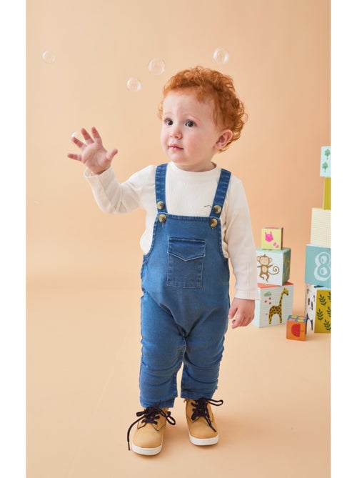 Ensemble salopette + t-shirt, denim Noukie's - Kiabi