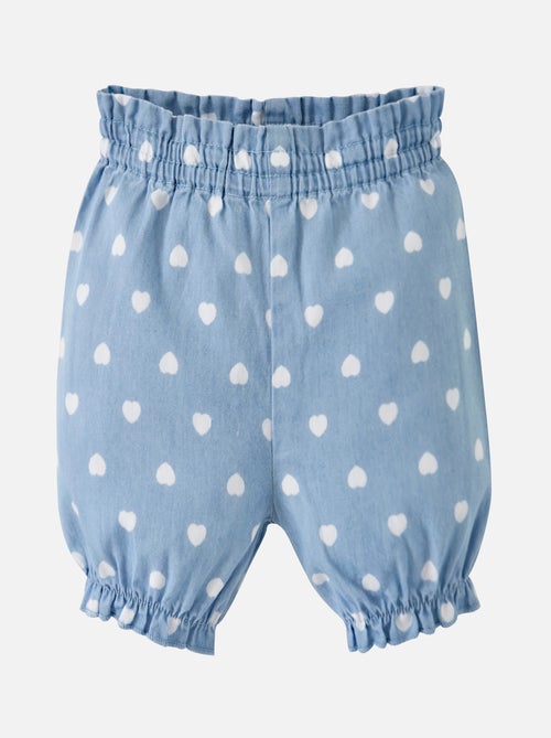 ENSEMBLE SHORT BEBE FILLE JEAN - Kiabi