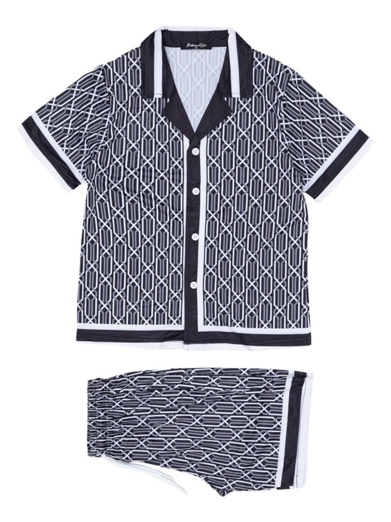 Ensemble Short Chemise Kebello Noir Noir - Kiabi
