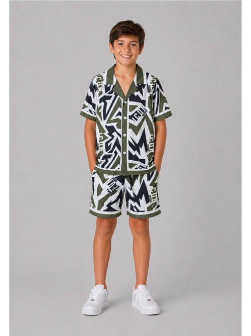 Ensemble Short Chemise Kebello - Kiabi Ensemble Short Chemise Kebello - Kiabi