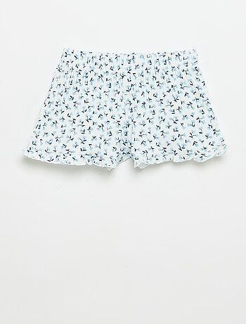 Ensemble short + débardeur en maille pointelle