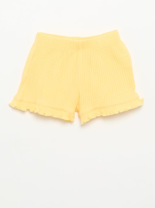 Ensemble short + débardeur en maille pointelle - Kiabi
