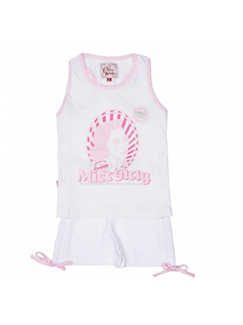 Ensemble Short et Débardeur fille FLIZEP - MISS GIRLY Rose - Kiabi