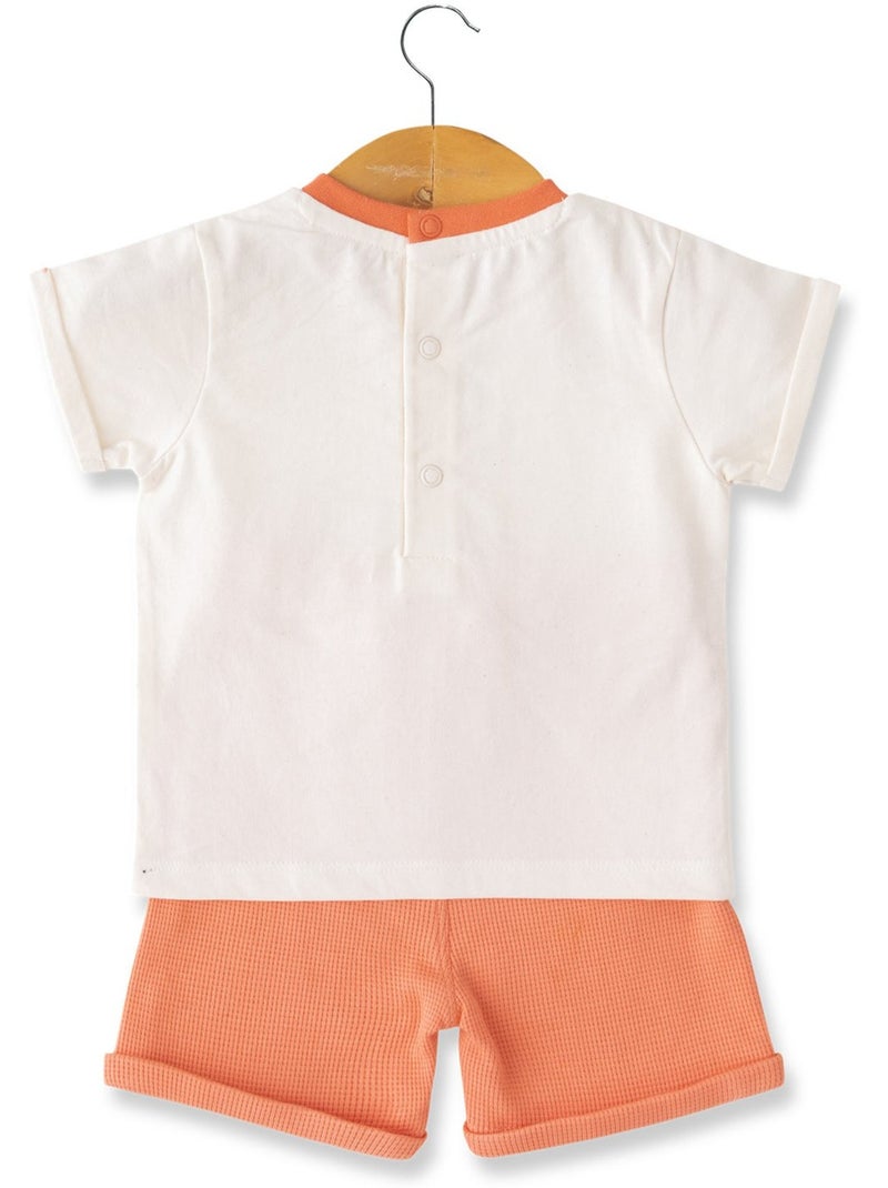 Ensemble short + haut - Terre de Marins Beige - Kiabi