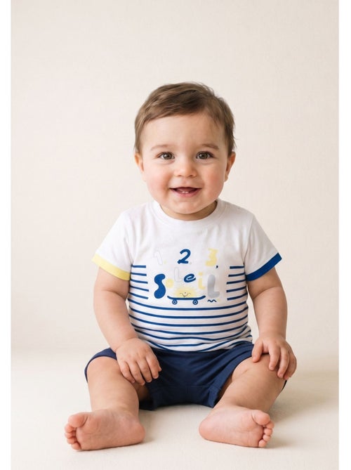 Ensemble short + haut - Terre de Marins - Kiabi Ensemble short + haut - Terre de Marins - Kiabi
