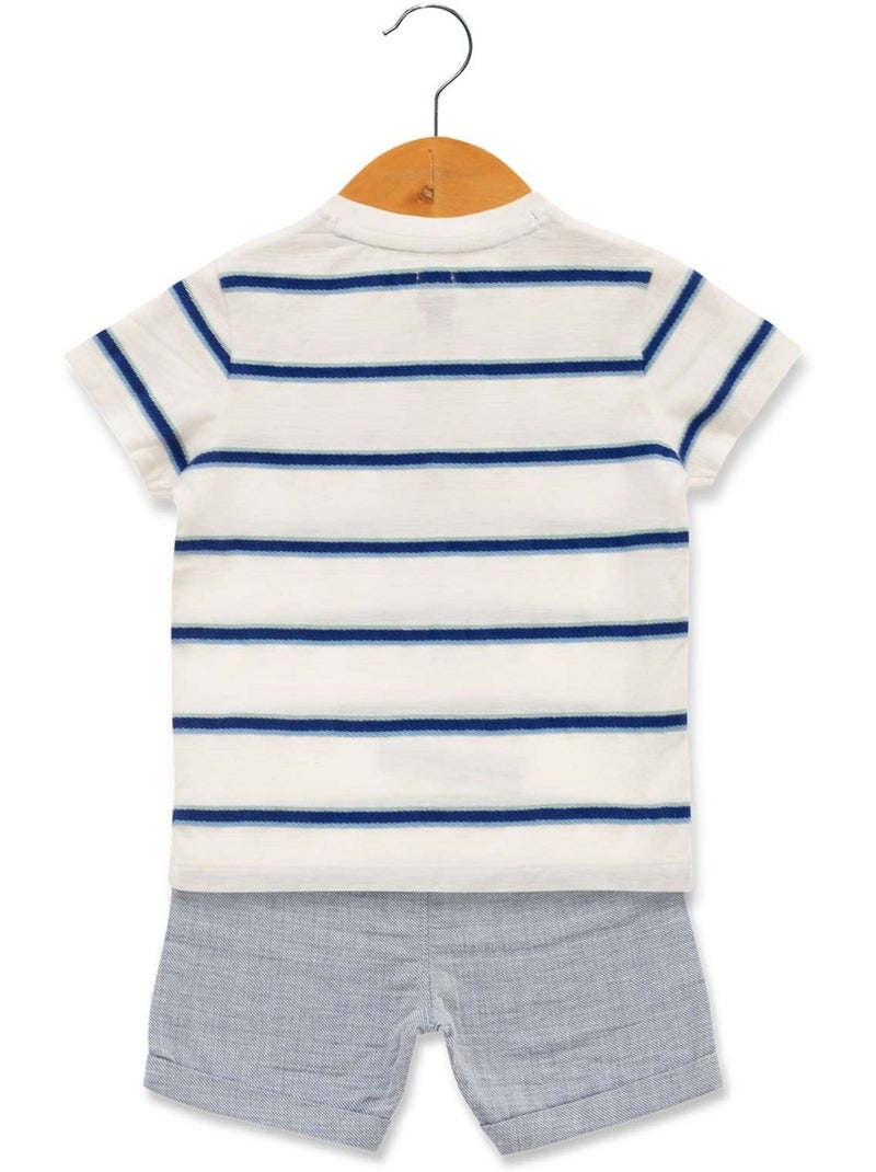 Ensemble short + haut - Terre de Marins Multicolore - Kiabi
