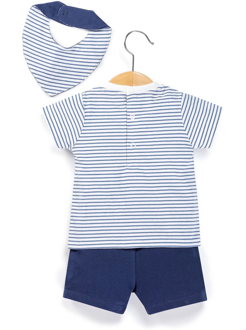 Ensemble short + haut - Terre de Marins Multicolore - Kiabi