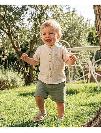 Ensemble short + haut 100% coton - Terre de Marins
