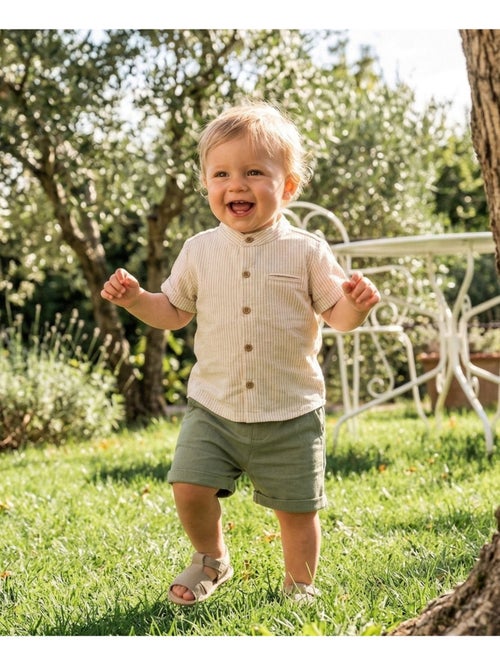 Ensemble short + haut 100% coton - Terre de Marins - Kiabi