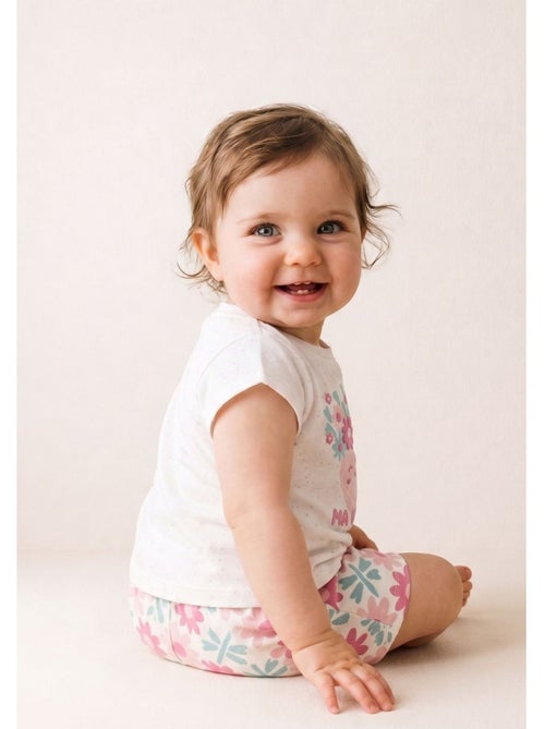 Ensemble short + haut 100% coton - Terre de Marins - Kiabi