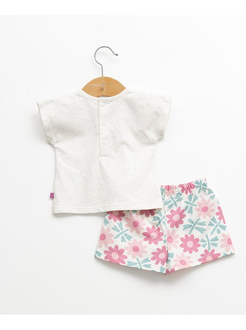 Ensemble short + haut 100% coton - Terre de Marins - Kiabi