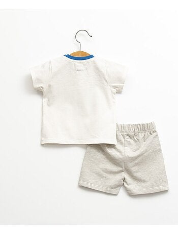 Ensemble short + haut 100% coton - Terre de Marins