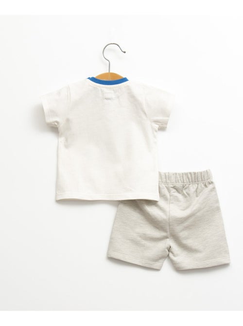 Ensemble short + haut 100% coton - Terre de Marins - Kiabi