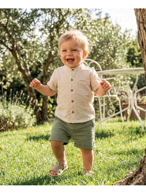 Ensemble short + haut 100% coton - Terre de Marins - Kiabi