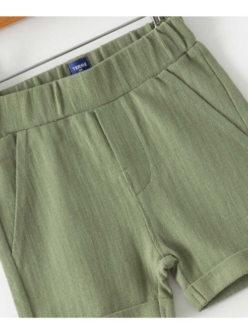 Ensemble short + haut 100% coton - Terre de Marins - Kiabi