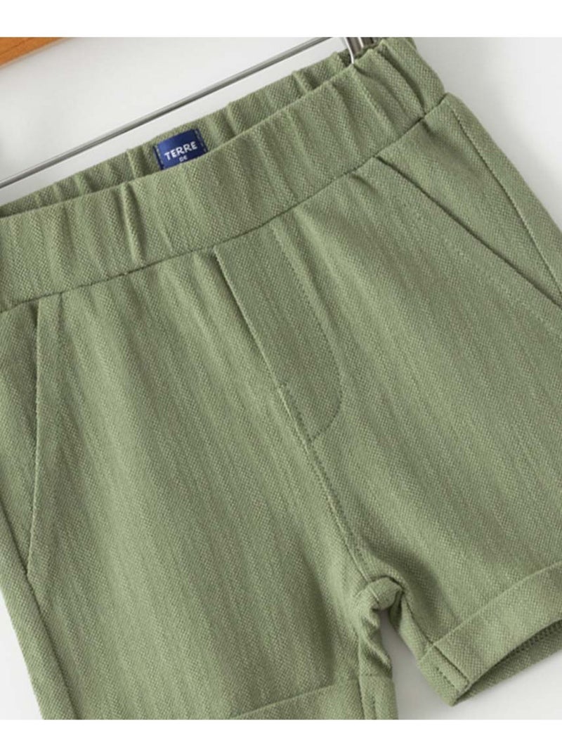 Ensemble short + haut 100% coton - Terre de Marins Multicolore - Kiabi