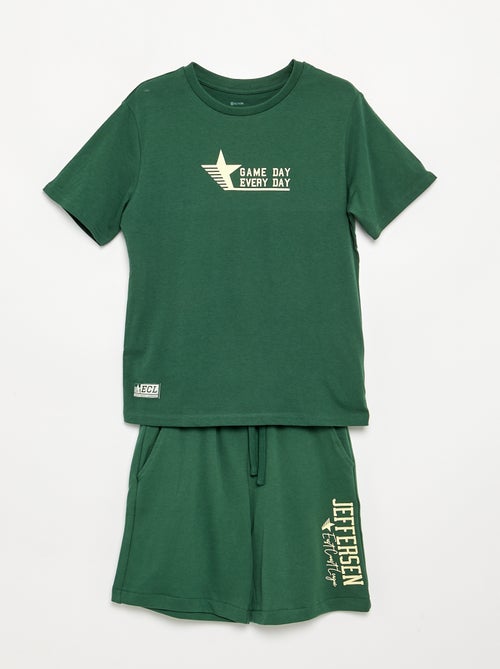 Ensemble short + t-shirt - 2 pièces - Kiabi Ensemble short + t-shirt - 2 pièces - Kiabi