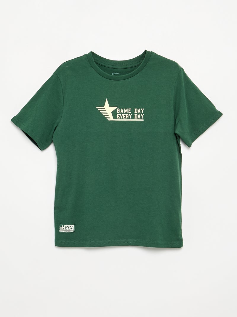 Ensemble short + t-shirt - 2 pièces Vert - Kiabi