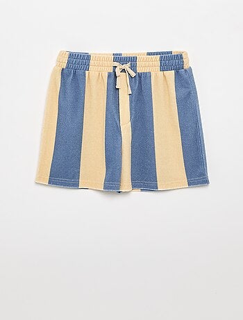 Ensemble short + T-shirt en maille bouclette
