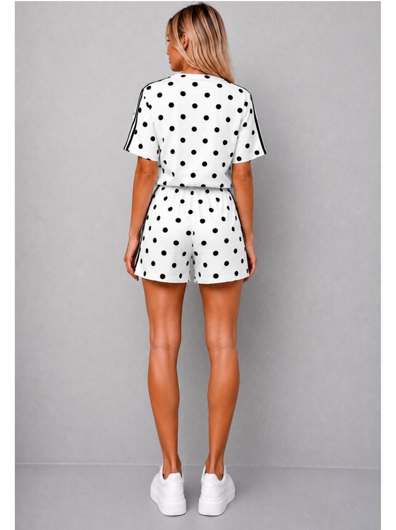 Ensemble Short T-shirt Kebello Blanc - Kiabi