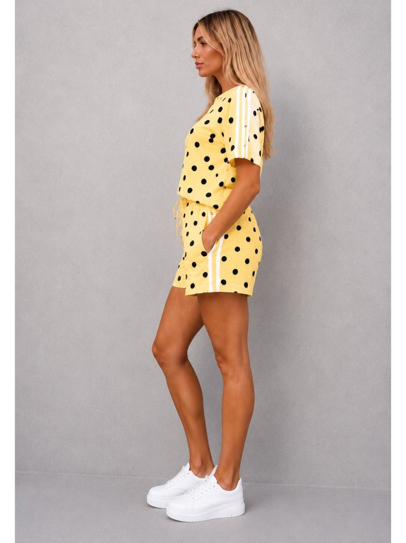 Ensemble Short T-shirt Kebello Jaune - Kiabi