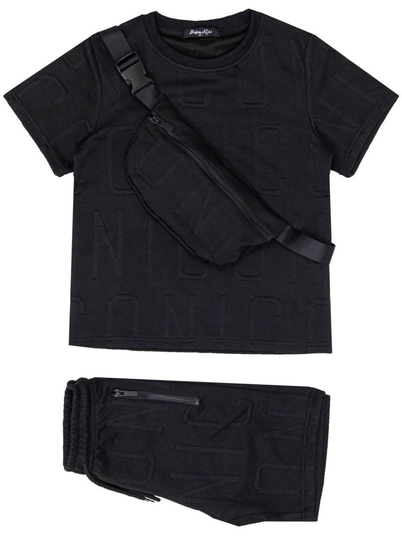 Ensemble Short T-shirt Kebello Noir Noir - Kiabi