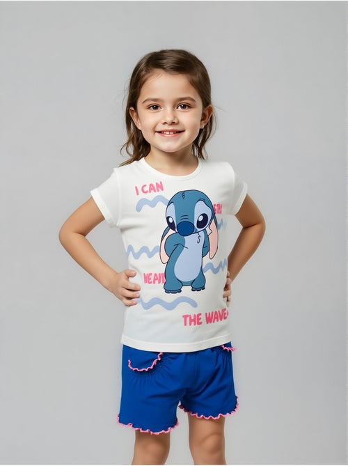 Ensemble Short & T-Shirt Lilo et Stich   | Licence Officielle - Kiabi