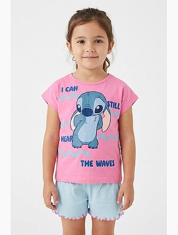 Ensemble Short + T-shirt Lilo & Stitch | Licence Officielle