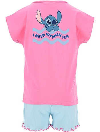 Ensemble Short + T-shirt Lilo & Stitch | Licence Officielle