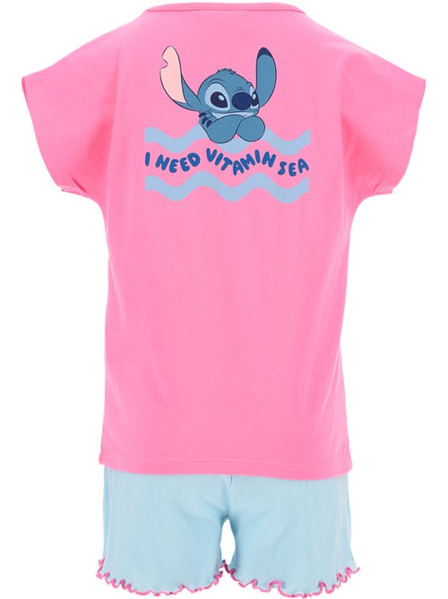 Ensemble Short + T-shirt Lilo & Stitch   | Licence Officielle - Kiabi